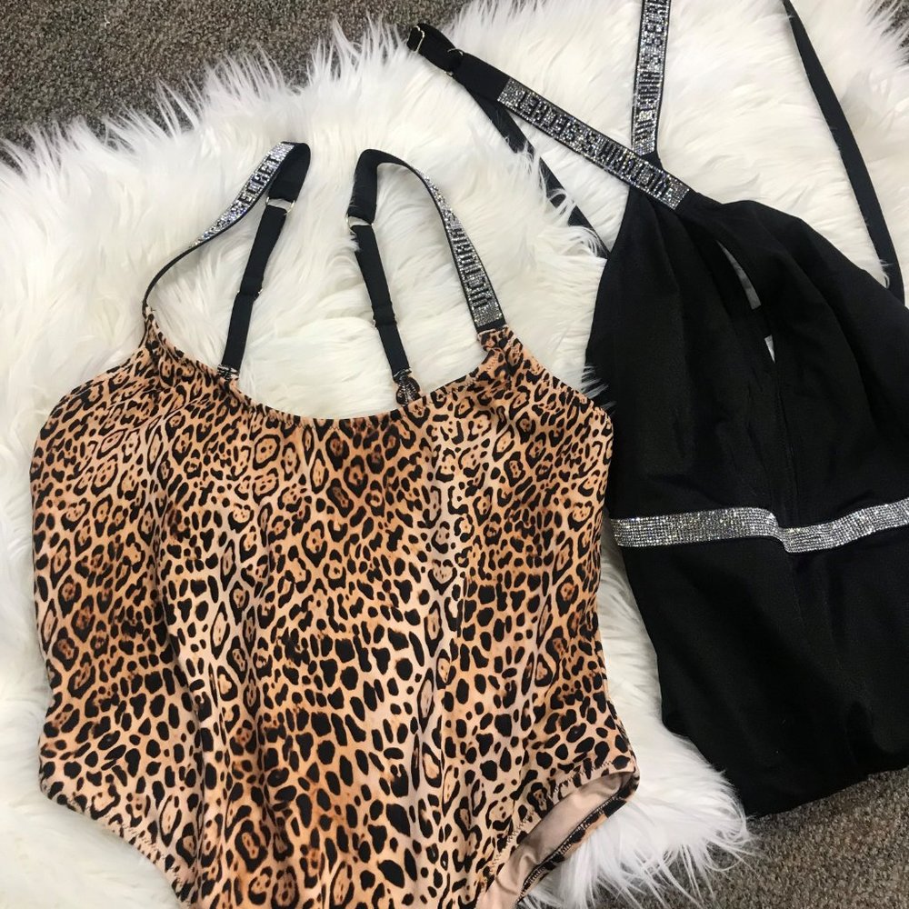Two Victoria’s Secret bling strap bathing suits!!